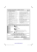 Предварительный просмотр 199 страницы EINHELL 3404800 Original Operating Instructions