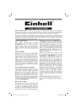 Предварительный просмотр 20 страницы EINHELL 3420663 Original Operating Instructions