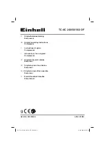 EINHELL 40.105.50 Original Operating Instructions предпросмотр