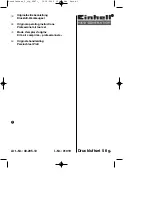 Предварительный просмотр 1 страницы EINHELL 40.205.10 Original Operating Instructions