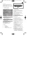 Предварительный просмотр 9 страницы EINHELL 4006825504378 Operating And Maintenance Instructions Manual