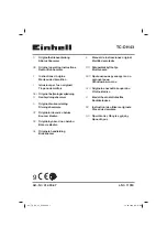 EINHELL 41.390.87 Original Operating Instructions предпросмотр