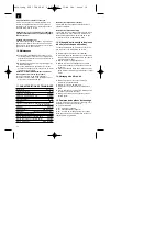 Preview for 14 page of EINHELL 41.523.20 Operating Instructions Manual