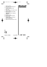 Предварительный просмотр 1 страницы EINHELL 41.702.95 Operating Instructions Manual