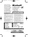 Preview for 39 page of EINHELL 41.705.10 Operating Instructions Manual