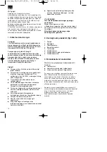 Предварительный просмотр 14 страницы EINHELL 41.723.91 Operating Instructions Manual