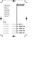 EINHELL 42.505.90 Operating Instructions Manual preview