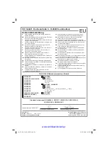 Preview for 171 page of EINHELL 42.507.15 Original Operating Instructions