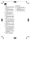 Preview for 8 page of EINHELL 42.589.85 Operating Instructions Manual