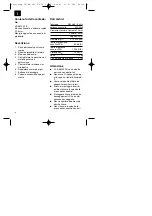 Preview for 16 page of EINHELL 42.589.85 Operating Instructions Manual