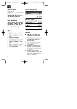 Preview for 22 page of EINHELL 42.589.85 Operating Instructions Manual