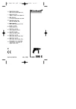 EINHELL 42.589.98 Operating Instructions Manual preview