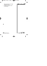 Предварительный просмотр 1 страницы EINHELL 4259892 Original Operating Instructions