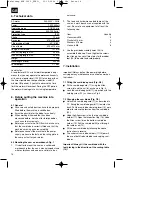 Предварительный просмотр 14 страницы EINHELL 43.090.30 Operating Instructions Manual