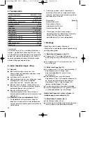 Предварительный просмотр 38 страницы EINHELL 43.090.30 Operating Instructions Manual