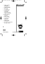 Preview for 1 page of EINHELL 43.301.41 Operating Instructions Manual