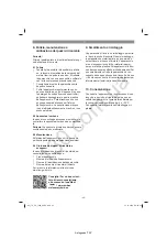 Preview for 43 page of EINHELL 43.309.36 Operating Instructions Manual