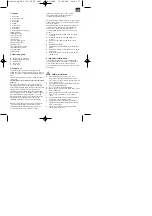 Preview for 17 page of EINHELL 43.406.50 Operating Instructions Manual