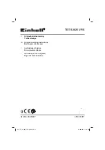 EINHELL 4340548 Operating Instructions Manual preview