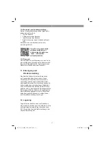 Preview for 17 page of EINHELL 4340548 Operating Instructions Manual