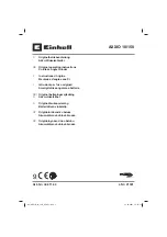 EINHELL 44.311.44 Operating Instructions Manual предпросмотр