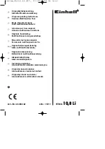 EINHELL 44.650.32 Operating Instructions Manual предпросмотр