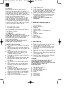 Предварительный просмотр 6 страницы EINHELL 44.650.32 Operating Instructions Manual