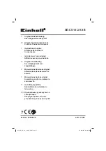 EINHELL 44.999.45 Original Operating Instructions предпросмотр