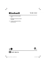 Предварительный просмотр 1 страницы EINHELL 4472094 Original Operating Instructions