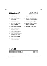 EINHELL 45.018.35 Operating Instructions Manual preview