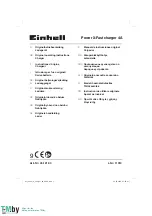 Предварительный просмотр 1 страницы EINHELL 45.121.03 Original Operating Instructions