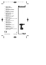 Предварительный просмотр 1 страницы EINHELL 45.130.85 Operating Instructions Manual