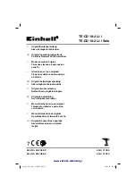 Предварительный просмотр 1 страницы EINHELL 45.138.00 Original Operating Instructions