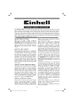 Предварительный просмотр 39 страницы EINHELL 4513886 Original Operating Instructions