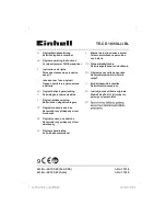 EINHELL 4513942 Operating Instructions Manual preview