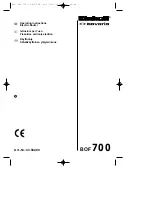 Предварительный просмотр 3 страницы EINHELL Bavaria BOF 700 Operating Instructions Manual