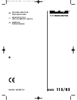 Предварительный просмотр 1 страницы EINHELL Bavaria BWS 115/85 Operating Instructions Manual