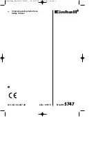 EINHELL BG-EH 5747 Original Operating Instructions preview