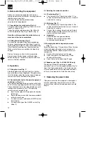 Preview for 12 page of EINHELL BG-EL 2100 Operating Instructions Manual