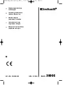 EINHELL BG-EL 3000 E Operating Instructions Manual preview