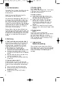 Preview for 8 page of EINHELL BG-EL 3000 E Operating Instructions Manual