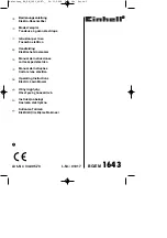 EINHELL BG-EM 1643 Operating Instructions Manual предпросмотр