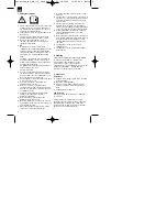 Предварительный просмотр 6 страницы EINHELL BG-HW 110 INOX Operating Instructions Manual