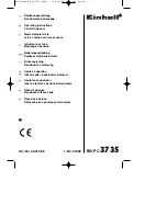 EINHELL BG-PC 3735 Operating Instructions Manual preview