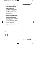 EINHELL BG-PL 26/1 Original Operating Instructions preview