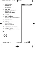 EINHELL BG-PL 31 Operating Instructions Manual preview