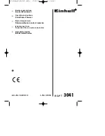 EINHELL BG-PT 3041 Operating Instructions Manual preview