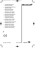 Preview for 3 page of EINHELL BG-PW 18 Original Operating Instructions