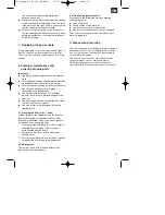 Предварительный просмотр 11 страницы EINHELL BG-SP 400 RB Original Operating Instructions