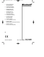 EINHELL BMH 33/60S Operating Instructions Manual preview